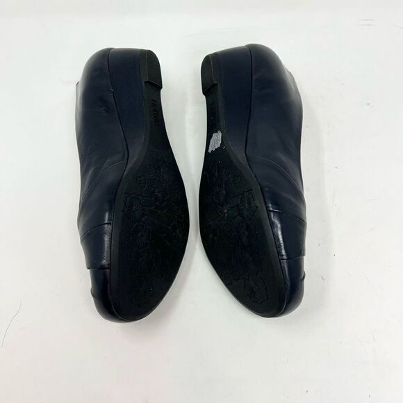 Hotter Petunia Pumps Womens 8.5 Navy Blue Slip-On Wedge Heel Round Toe - Picture 6 of 10